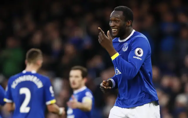 Lukaku celebrates