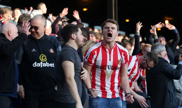 Sunderland fans celebrate