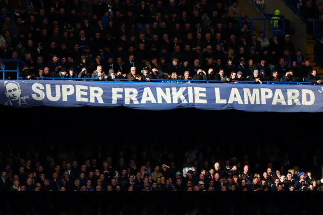 A Frank Lampard banner