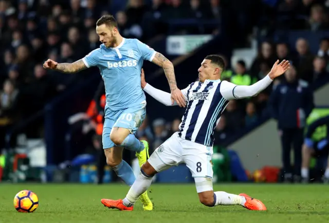 Jake Livermore and Marko Arnautovic