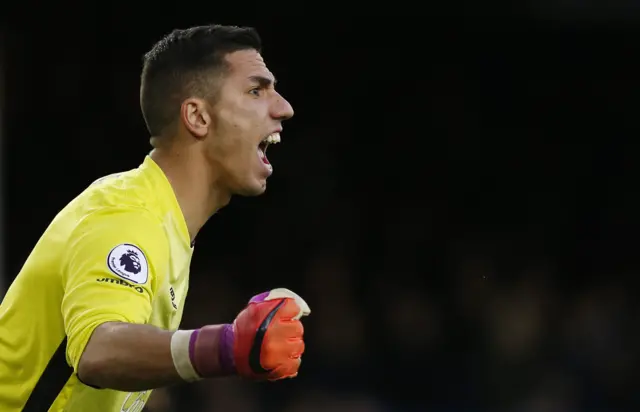 Joel Robles reacts