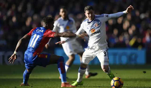 Bryan Oviedo and Wilfried Zaha