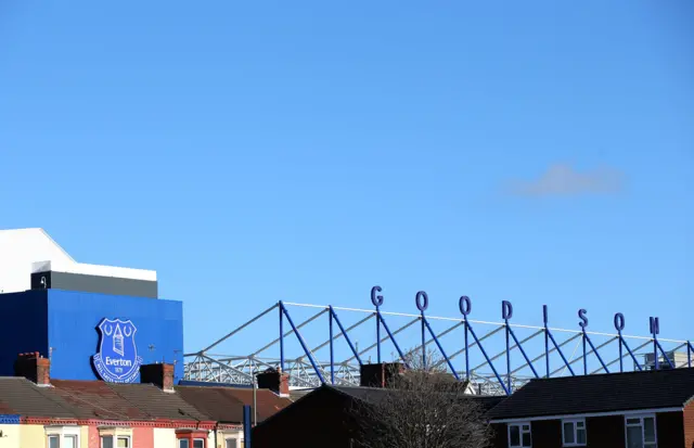 A view of Goodison ahead of the match