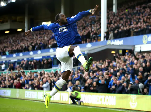 Lukaku celebrates