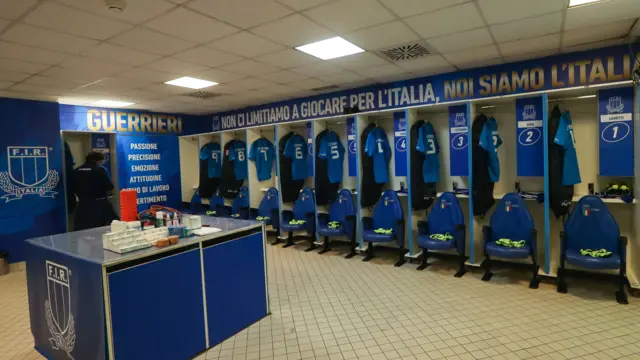 Italy changing room