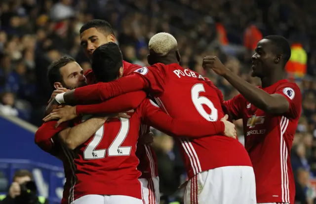 Manchester United celebrate