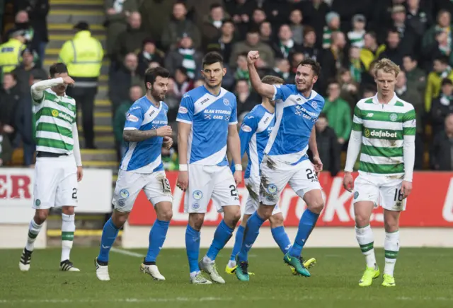 St Johnstone celebrate