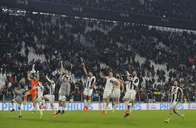 Juventus celebrate