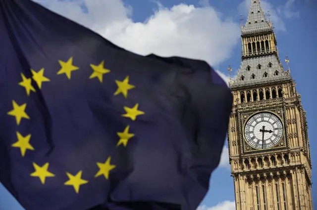 Big Ben and the EU flag