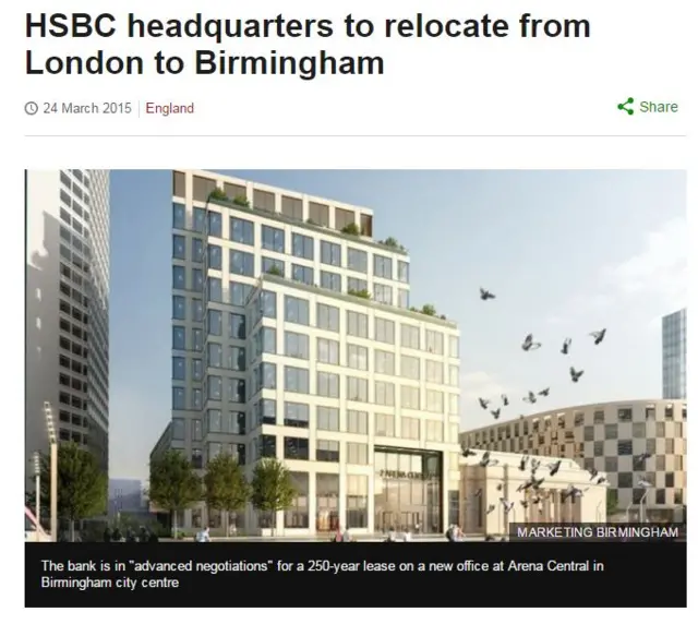 Screen shot of BBC website