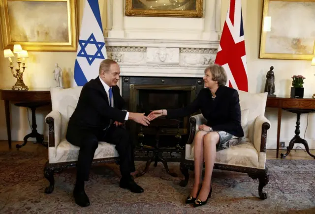 Benjamin Netanyahu and Theresa May