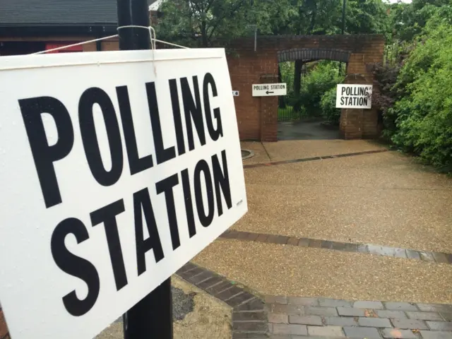 Polling station in London during last year's referendum