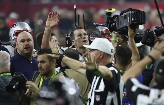 Tom Brady celebrates