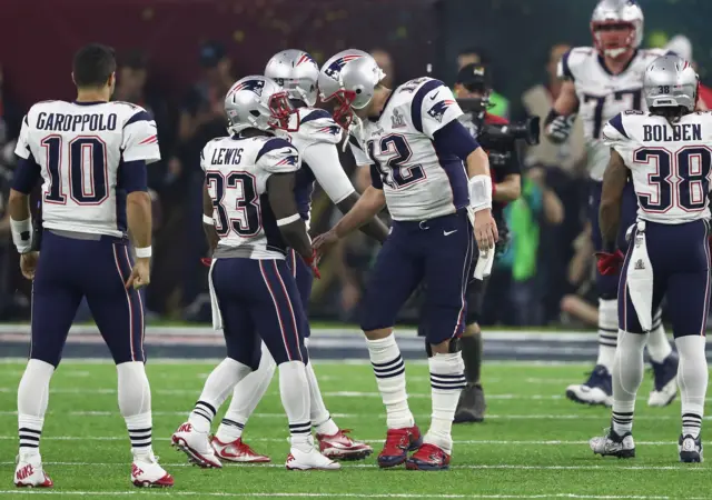 Tom Brady celebrates