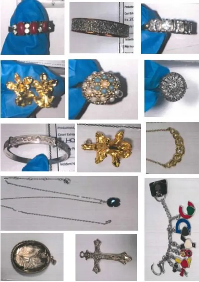 Stolen jewellery