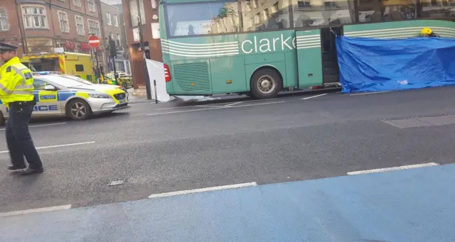 Scene of Whitechapel accident