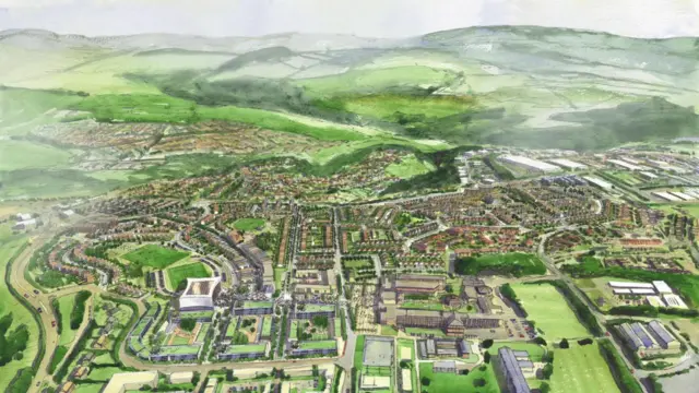 Architect's impression of Plym Vale development