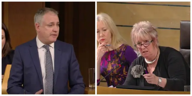 SNP MSP Richard Lochhead and Deputy Presiding Officer Christine Grahame