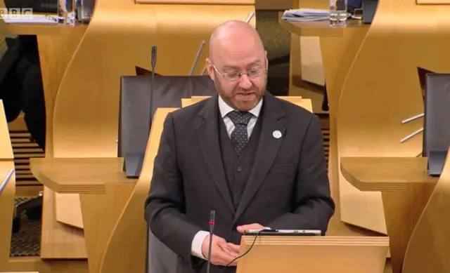 Scottish Green Party co-coordinator Patrick Harvie