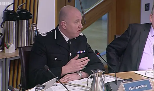 Assistant Chief Constable John Hawkins with Police Scotland