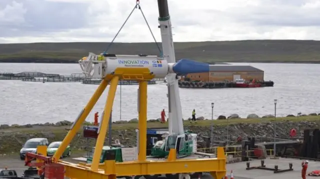 Earlier this year Nova turbines were installed off the coast of Shetland