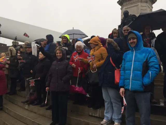 Crowds in Queen Victoria Square