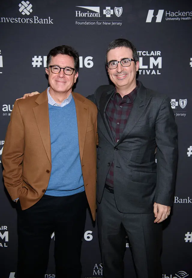 Stephen Colbert and John Oliver