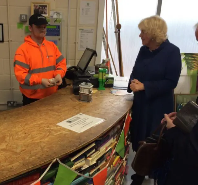 HRH buying a teapot