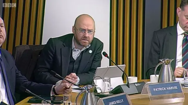 Patrick Harvie Image caption Patrick Harvie was critical of tax plans in previous committee meetings - but has now struck a deal with Mr Mackay