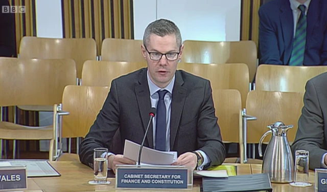 Finance Secretary Derek Mackay