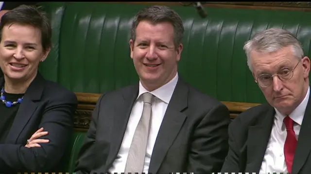 Mary Creagh (l) Chris Leslie and Hilary Benn (r)