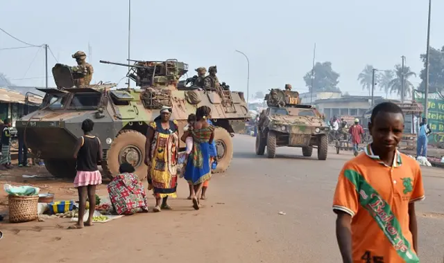 Troops patrol streets