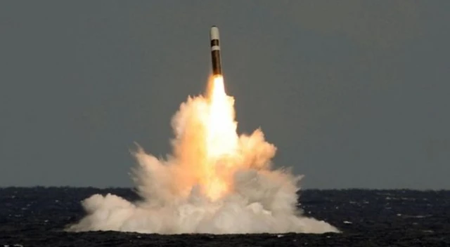 Test firing a Trident missile