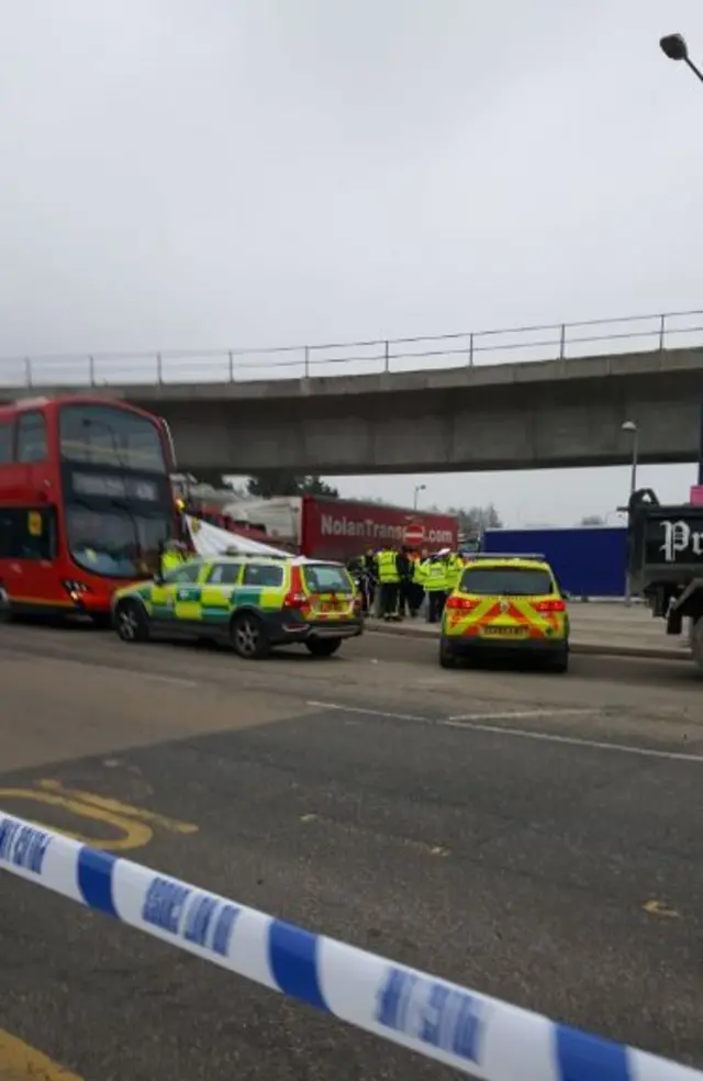 Scene of cycle accident