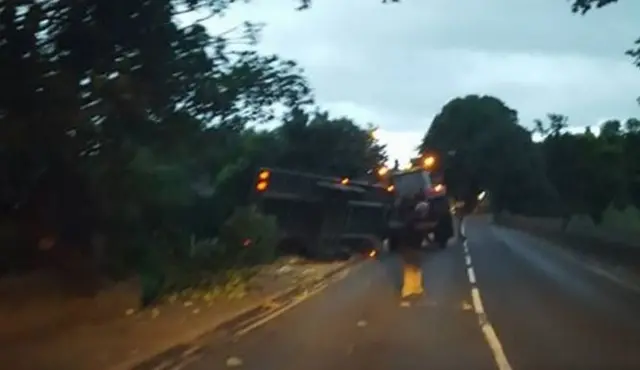 Damaged bridge