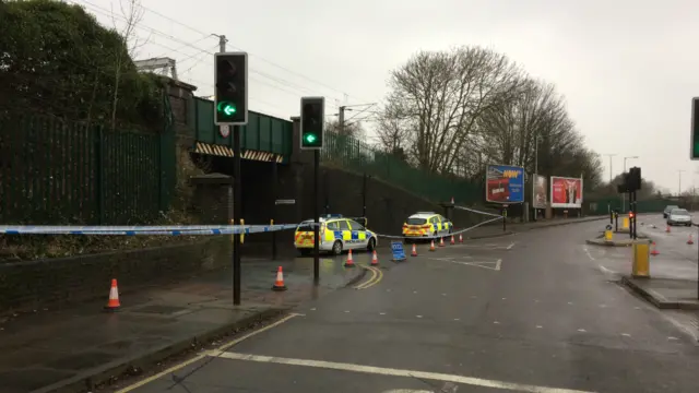 Scene at Ancaster Road in Ipswich this morning