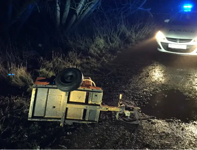 Generator and police car