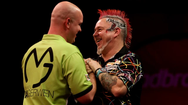 Michael van Gerwen and Peter Wright