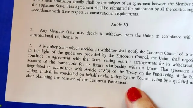 Article 50 of the EU's Lisbon Treaty