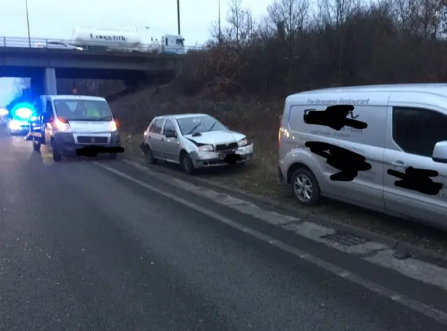 Accident eastbound A14