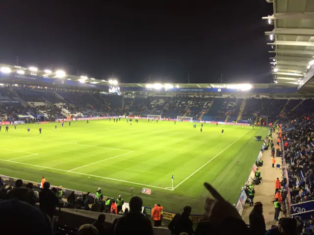 Inside King Power Stadium during Leicester City V Derby County match