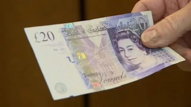 General picture of £20 note