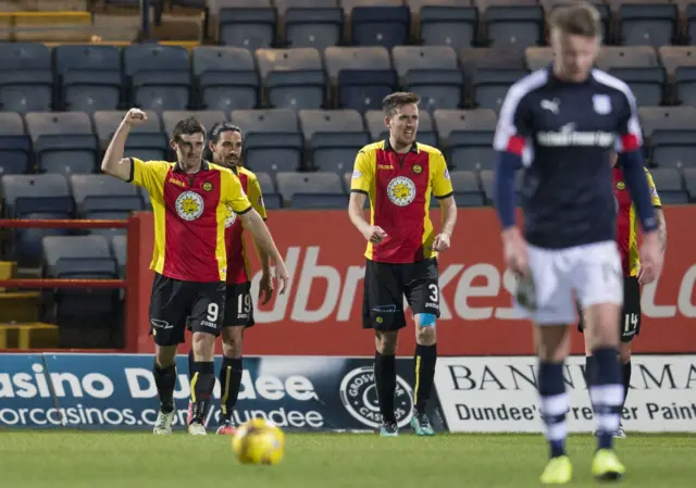 Partick Thistle celebrate