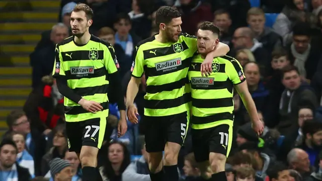 Huddersfield celebrate