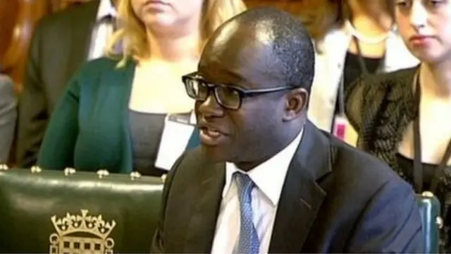 Justice Minister Sam Gyimah MP