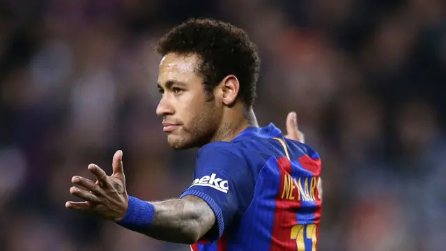 Neymar celebrates