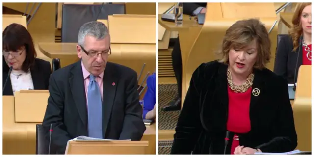 David Stewart and Fiona Hyslop