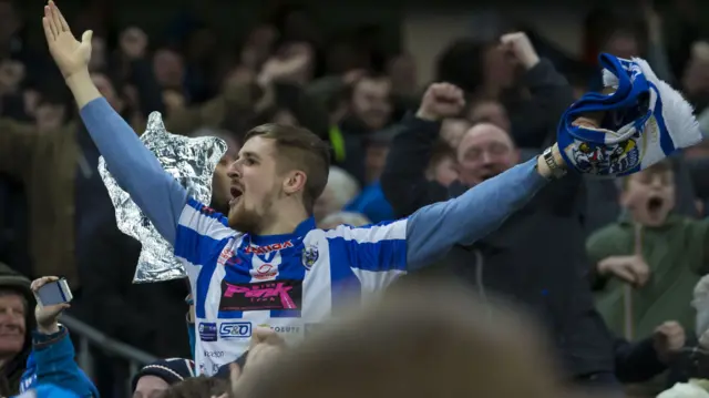 Happy Huddersfield fans