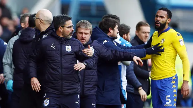 David Wagner ushered away in the game against Leeds