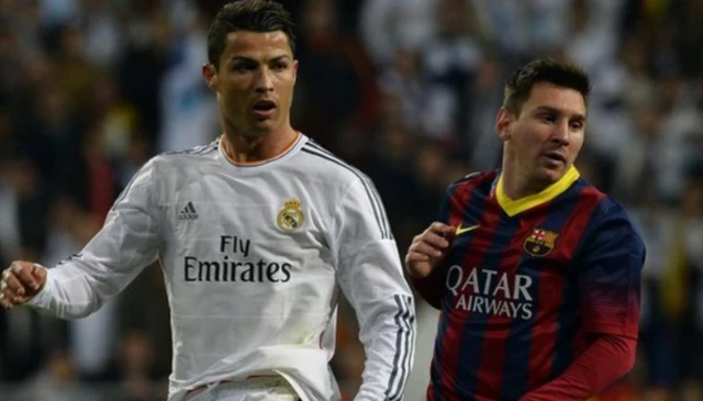 Cristiano Ronaldo (left) and Lionel Messi